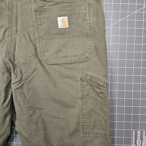 Carhartt Pants Mens 40x32 Double Knee Front Brown Canvas Carpenter Work Outdoors - Picture 11 of 16
